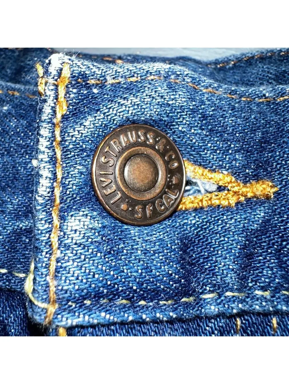 Levis 605 Vintage LVC Orange Tab Slim Blue Med Wash Y2K 36x34 Jeans Act 36x32